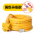 牛筋电线防水电缆线2芯户外防冻电源软线2.5平方插头带线 黄色2芯1.5平方25米