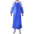 蓝色耐磨加厚防水pvc围裙无袖围裙防水加厚耐弱酸碱围裙 单件围裙