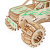 贝奇多（BEIQIDUO）汽车模型手工木头车木质拼装立体拼图3d拼插木制品wan玩具儿童 大脚车