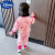 迪士尼（Disney）女童秋装外套婴儿小童网红超萌洋气女宝宝春秋季卫衣开衫两件套装 【快乐熊】两件套 110cm