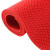 稳斯坦 WZYT11 S型PVC镂空地毯 塑胶防水泳池垫浴室厕所防滑垫 加密5厚1.6m宽*1m红色