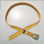 定制适用安全带 腰带 高空作业绳 安全绳安全带腰带户外施工保险 黄色涤纶腰带子母扣款1.5米长