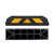 金固牢 KCzy-573 橡塑车库限位器停车减速止退器阻挡器 质保车轮定位器2个(配螺丝)