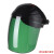 电焊面罩焊接工帽透气飞溅 防头盔防烤脸紫外线辐射 黑顶二合一面罩(YH800)送小面屏