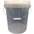 定制适用带刻度透明桶20L5大容量计量杯桶带盖收纳储水米桶带盖 新款20L透明刻度桶-自带刻