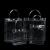 赫思迪格 HGJ-188 透明pvc手提袋 纽扣手拎袋 塑料包装袋子 15*7*16cm竖版