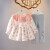 ZHWO春秋韩版女孩连衣裙套装1-2-3-4岁女宝宝洋气两件套婴.儿秋季外出 粉红色 100