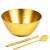 纯铜加厚铜碗餐具摆件 金碗供水碗铜餐具家居 5寸铜碗