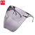 谋福（CNMF）防护面罩磨砂防护脸罩多色眼镜 防飞溅太空面具 灰色+彩盒(2个装）