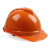 MSA/梅思安 10146625 V-Gard500豪华型橙色PE安全帽带透气孔帽壳 一指键帽衬针织布吸汗带 国标D型下颌带*1顶