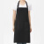 聚远（JUYUAN）围裙 上班工作服广告围腰厨房做饭餐饮专用 围裙 (升级面料)黑色1件价