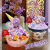 北创紫薯芋泥桶水果麦脆蛋糕装饰烘焙原材料巧克力片香芋味松露脆 彩色混合装1000g