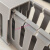 PVC阻燃电线槽卡线槽U型行线槽工业配电箱控制柜走线槽明装配线槽 高40mm*宽25mm一箱(100米) 浅灰色  粗齿