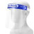 防护面罩隔离透明高清护目面屏帽防尘防飞沫病毒脸罩全脸头罩 10个（成人款）