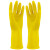 劳博士 LBS844 橡胶手套 加厚清洁擦车劳保化工水产 黄色5副XL