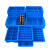 力王分格盒多格箱螺丝分类盒分隔式零件盒收纳物料盒塑料五金配件仓储工具整理箱储物盒435*315*105六格