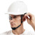 CLCEY安全帽工地国标ABS加厚建筑工程施工领导白色头盔夏季透气印字男 橙色 SF-12带护目镜款