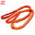 怀鸽JA-A10彩色两端带环圆形柔性起重吊装带10t 长度4m 国标6倍安全系数 橙色