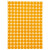 海斯迪克 HKW-259 彩色不干胶圆点标签贴纸 圆形铜版色标分类记号贴纸 10mm橙色（2475贴）