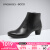 爱步（ECCO）女鞋冬季时尚靴子舒适侧拉链中跟短筒靴雕塑45 230483海外直邮 01001 39