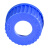 GL45 耐高温螺口试剂瓶盖 PBT盖子 流动相盖 蓝盖瓶盖子 彩色实心 GL45蓝色开孔盖 24mm