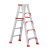铝合金人字梯 工程折叠梯子加厚双侧楼梯铝梯 装修脚架梯 加厚全加固1.2米