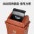 干湿垃圾分类垃圾桶黑色工业大型室内幼儿园带轮子垃圾桶 60升红色有害垃圾上海分类标识