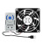 弱电箱智能温控风扇5v模块多媒体箱配件散热器插座非12 0-60°可调超温启动USB风扇散热