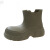 彬单 厚底雨鞋EVA材质圆头防水耐磨个性百搭日常 米色 37-38 