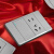 国际电工 118型开关插座灰色家用墙壁暗装多孔插排拼装组合电源插座面板 三位：十五孔插
