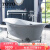 TOTO珠光浴缸PPY1606 1806家用1.6 1.8米独立式贵妃泡澡浴缸(08-A) 独立浴缸[银色猫脚 无扶手] 1.8m
