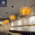 餐厅吊灯现代简约三头鸟笼灯创意个性过道阳台奶茶店办公室吧台灯 5CM黑框+米黄色内罩