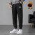 阿迪达斯 （adidas）男裤 2024夏季新款跑步运动裤束脚裤加厚保暖针织卫裤收口长裤 HB0574/加绒收口/白标 2XL