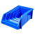 冰禹 BY-2377 加厚组立式物料盒 斜口螺丝零件盒工具盒 蓝 450*200*180
