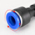 麦锐欧 PU软管塑料对接快插快速接头PG气动气管变径接头PG16-12(20个)蓝