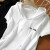 珞达达连帽t恤女短袖2024夏季新款宽松女装韩版体恤衫上衣打底衫 白色斑马 M建议80-100斤