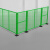 汇一汇 移动护栏 工业车间机械设备铁丝围栏隔离网 绿色 1.8米高*3米宽(1网1柱1座)