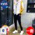 NASA RHUDE联名NASA卫衣男潮流衣服秋冬装情侣卫衣冬季加绒加厚卫衣套装男装 1902黄色(加绒2件套) M