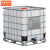 京洲实邦  桶集装桶储水桶方形化工塑料桶B 【特厚滚塑500L矮款（650口径】