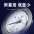 SYCIF上海仪川仪表厂测水压负压空调机油真空压力表轴向带边 Y100ZT 00.25MPA 02.5公斤