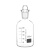 溶解氧瓶B0D玻璃透明瓶采样污水瓶带水封单盖双盖水质棕色125ml/2 双层带盖污水瓶250ml()