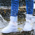鞋套防水防滑雨天硅胶雨靴套防雨户外鞋套男女加厚耐磨底雨天脚套工业品 zx中筒白色加厚耐磨 M36-37