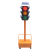 交通信号灯红绿灯路口遥控升降可移动太阳能三色指示灯驾校警示灯 桔色套餐三