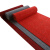 冰禹 BYlj-145 PVC压花拉绒地毯 走廊过道门垫 酒店防滑地垫 暗红色1.8m宽*15m（整卷）