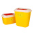 【方形10L】黄色塑料垃圾桶圆形一次性 医疗利器盒 锐器桶