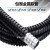 定制包塑金属软管穿线管蛇皮管浪管塑料波纹管电线电缆保护平包阻燃管 普通型内径100-10米