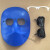 等离子切割机面罩 电焊面罩防护罩头戴式轻便氩弧焊工面具全脸防 PC蓝色面罩*1