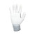 安思尔 48-100 白色PU涂掌尼龙针织手套轻型耐磨防油防滑精密操作装配9码 12副装