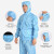 工作服厂电子厂药厂洁净服工作服男女厂服 分体连帽服蓝色2件价格 L-170