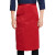 劳保佳 厨师服 透气厨师服工衣制服红色黑带（半身）均码